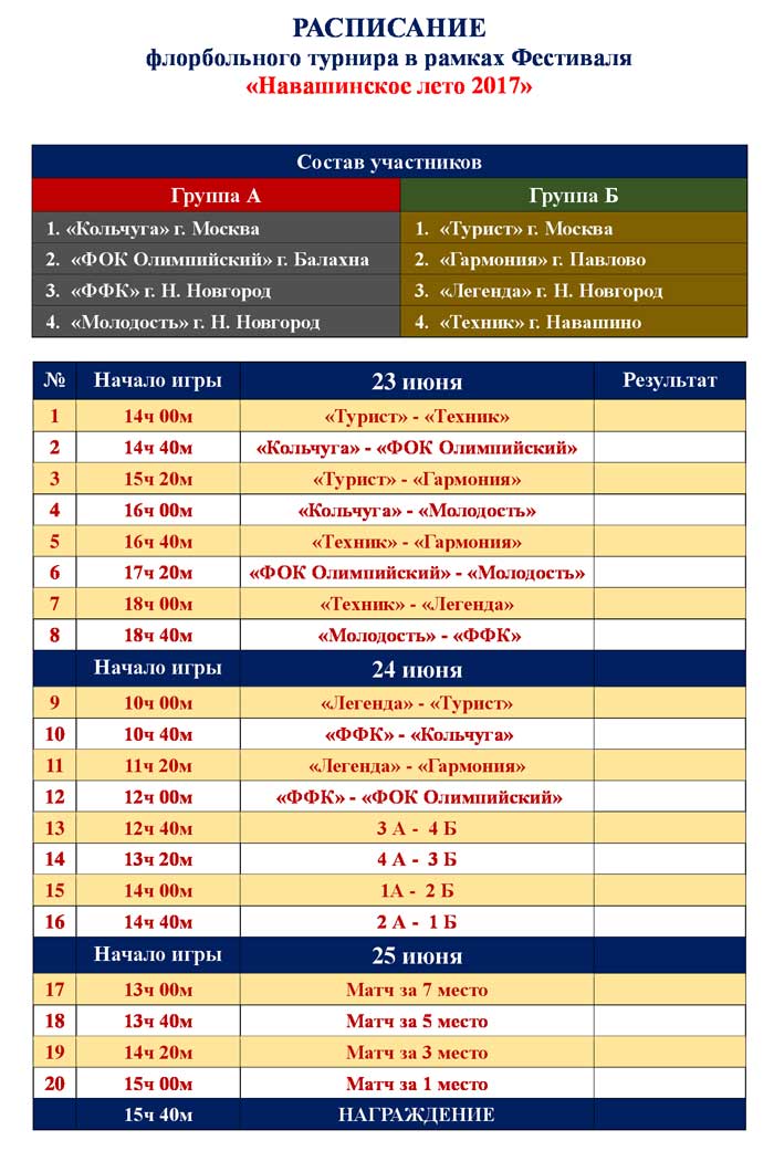 Raspisanie Navashinskoe leto 2017