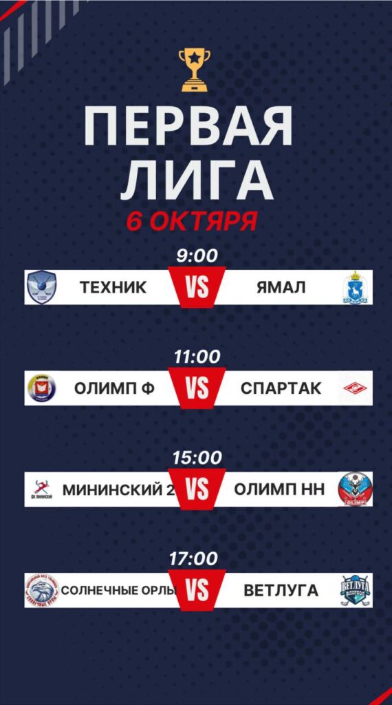 Первая лига НФФР: стартовый тур 03.10.24