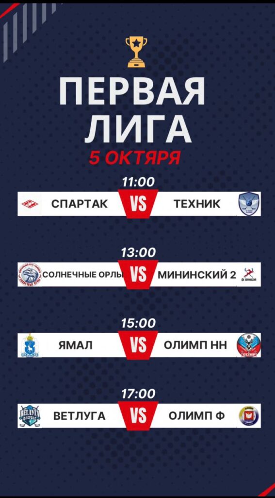 Первая лига НФФР: стартовый тур 03.10.24